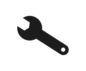 Wrench icon. Spanner symbol. Mechanic spanner. Professional mechanical maintain tool sign suitable for apps and websites UI designs vector and illustration. 
