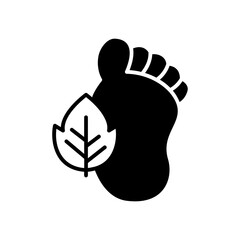 footprint with leaf