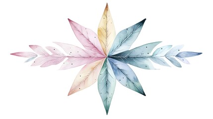 Abstract Flower with Vibrant Fractal Patterns and Radiant Geometry