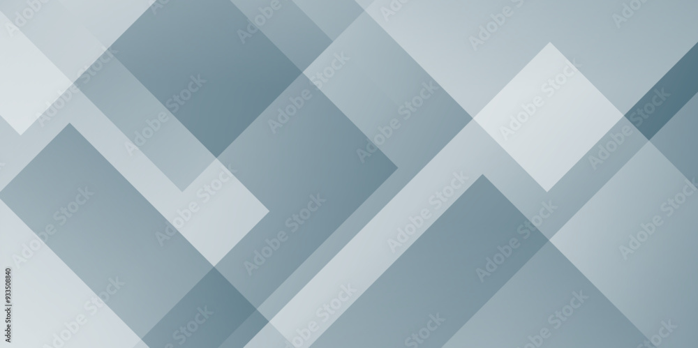 Poster modern abstract white and blue transparent background with squares shapes.space futuristic design co