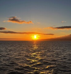 Pôr-do-sol na Ilha de São Miguel