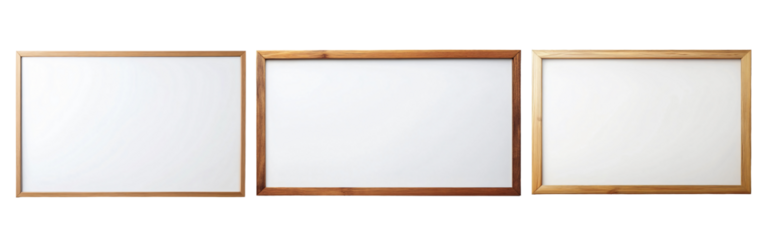 Set of Clean Whiteboard for Erasable Messages with Magic Pen on Transparent Background