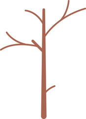 Bare tree with no leaves, symbolizing dormancy or death.