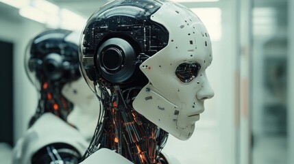 Cognitive science in cyborg systems, focusing on the interaction between human thought processes and cybernetic augmentation