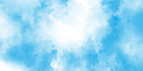 watercolor abstract painting of blue grunge texture, The morning fresh sky blue texture clouds, watercolor texture and watercolor and grunge blue paper.