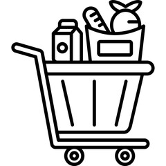 Grocery cart Icon
