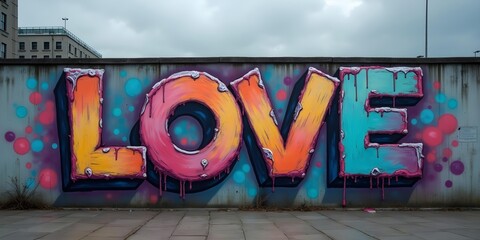 Obraz premium inscription love letters