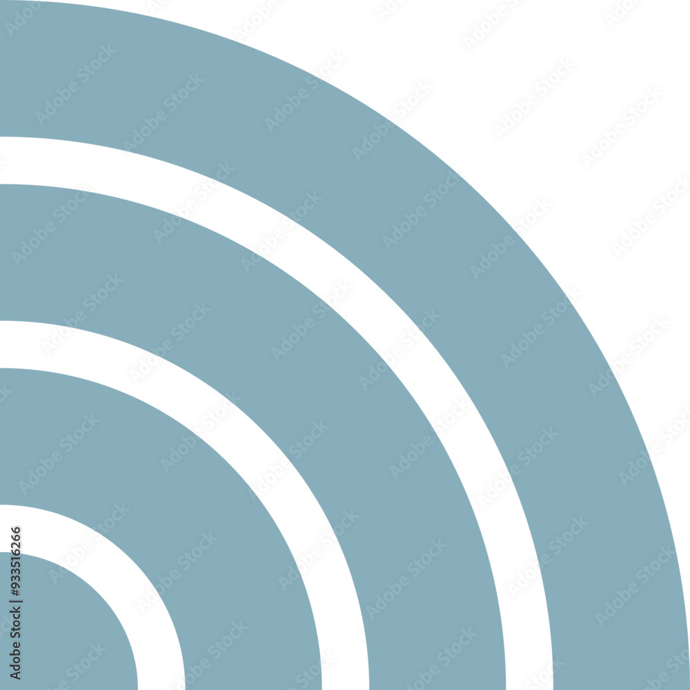 Poster a minimalistic wifi symbol with concentric arcs representing signal strength and connectivity.