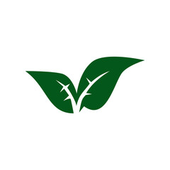 Leaf Logo Template vector symbol nature.