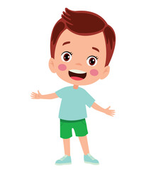 vector illustration of students in different postures