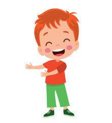 vector illustration of students in different postures