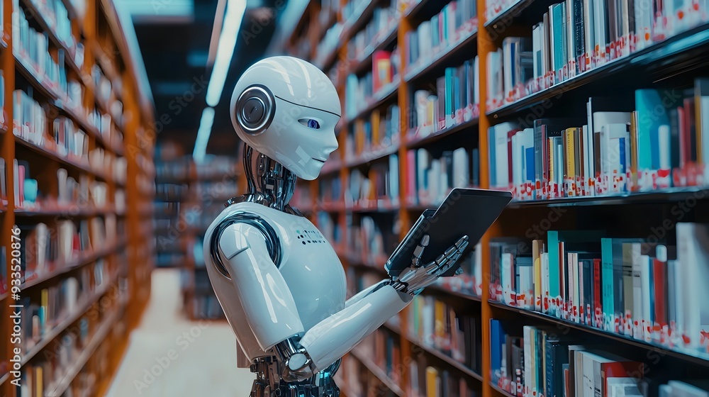 Poster robot librarian organizing digital library for knowledge management