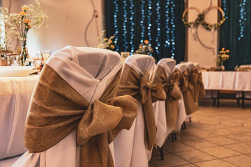 wedding decoration for chairs