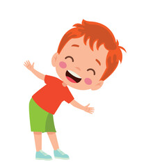 vector illustration of students in different postures