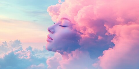 World Mental Health Day Banner: Abstract Conceptual Design for Awareness Campaign. Inclusive Cultural Representation with Elegant Minimalist Composition. Stylish Gradient Texture for UI, Web Posters, 