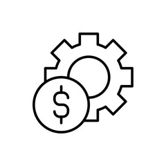 Price management outline icons, minimalist vector illustration ,simple transparent graphic element .Isolated on white background