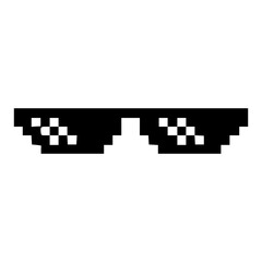 pixel glasses icon