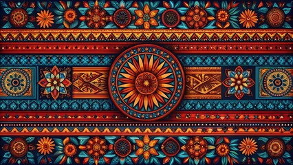 National hispanic heritage month celebration background