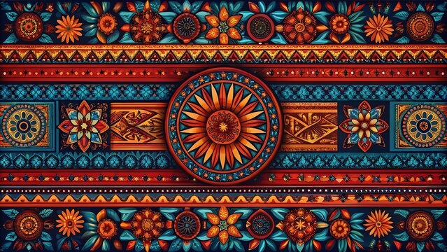 National hispanic heritage month celebration background