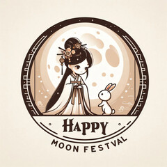 中秋節快樂!嫦娥和玉兔