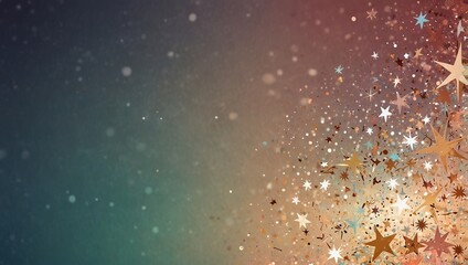 Obraz premium Shining stars on light pastel background. Christmas background