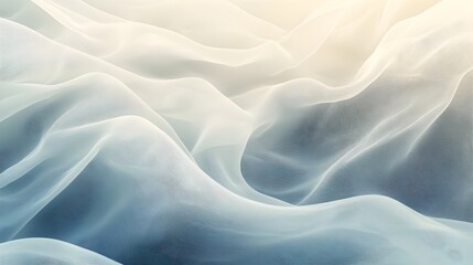 Obraz premium Smooth and Flowing Gradient of Calming Waves in Serene Hues