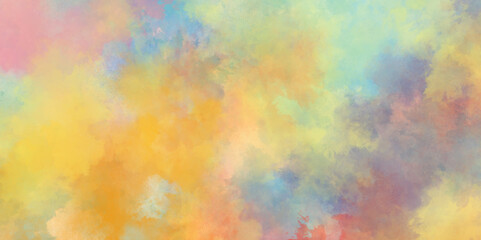 Abstract Art Paint Gradient Design. The painting depicts a sky filled with billowing clouds in various shades of white and gray, abstract modern watercolor hand painted background.