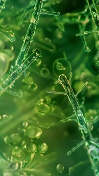 Microscopic View of Algae