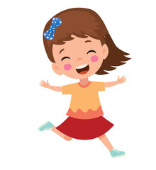 vector illustration of students in different postures