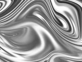 Obraz premium Abstract silver grey liquid metallic glow effect background texture 