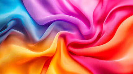 Obraz premium Luxury colorful synthetic fabric. Background for the design of applications or products .