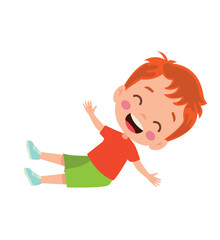 vector illustration of students in different postures