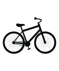 bicycle silhouette vector illustration