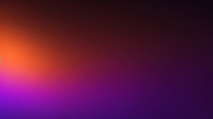 Obraz premium Illustration grainy gradient color neon color background, dark brown orange purple black noisy texture realistic abstract design.