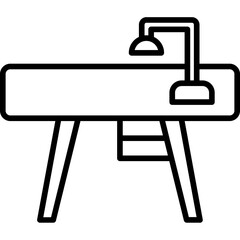 Fototapeta premium Desk Icon