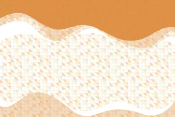 Rolgordijnen orange brown soft geometric and wave background © dreemons