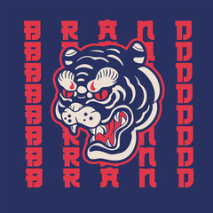 tiger head vector, tiger icon	
