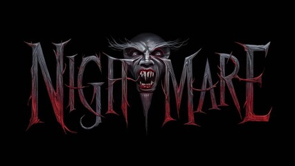 a hauntingly beautiful nightmare logo design