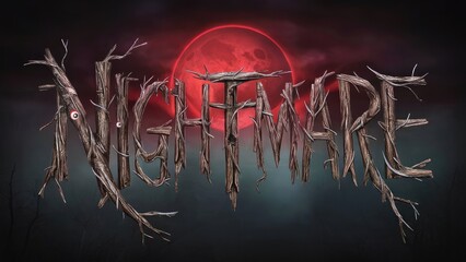 a hauntingly beautiful nightmare logo design