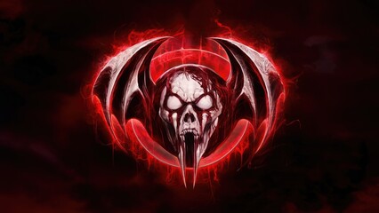 a hauntingly beautiful nightmare logo design