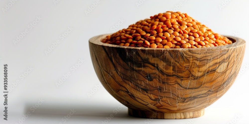 Sticker lentils in a bowl