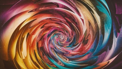  a mesmerizing abstract artwork featuring a whirlwind