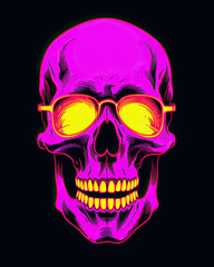 Obraz premium skull head illustration