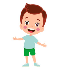 vector illustration of students in different postures