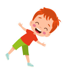 vector illustration of students in different postures