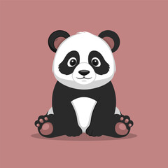 Naklejka premium Panda vector illustration design