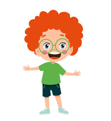 vector illustration of students in different postures