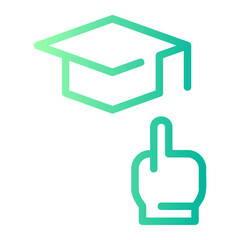 Higher Education gradient icon