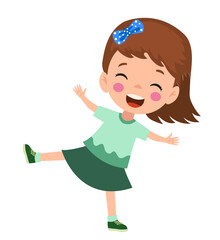 vector illustration of students in different postures