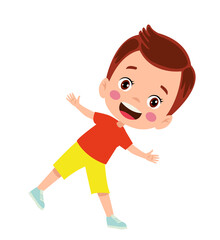 vector illustration of students in different postures